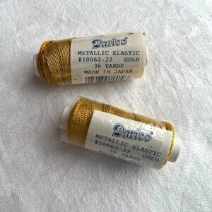 Darice Gold Metallic Elastic Cord Thread
